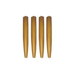 Kit com 4 Pés Palito Castanho 30cm - Garcia Decor - 1