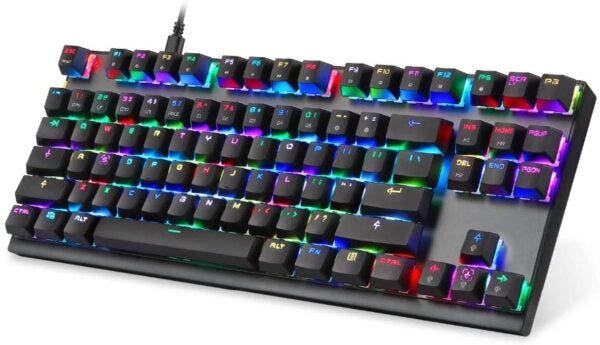 Teclado Mecânico Motospeed CK82, RGB, Switch Blue, US, Preto - 3