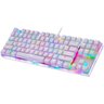 Teclado Mecânico Motospeed K87S, RGB,Switch Blue, US, Branco - 4