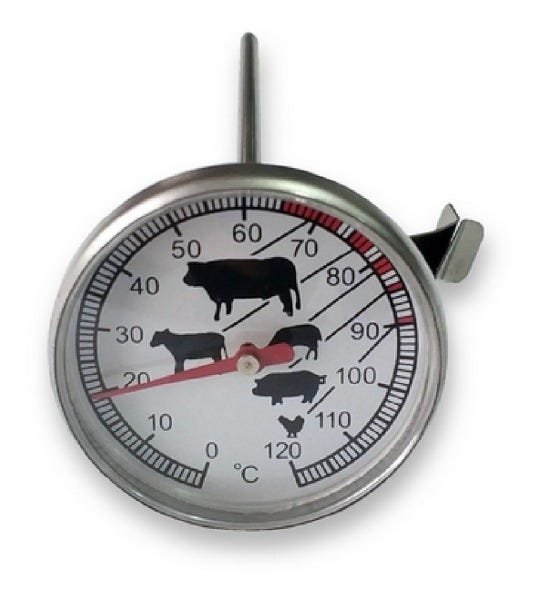 Termômetro Culinário Analógico Com Espeto Para Carnes Aves Cozinha - 3
