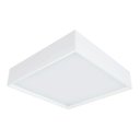 Ver imagem 1 de Luminária Plafon Sobrepor Branco para Sala Cozinha 25x25cm 2xe27