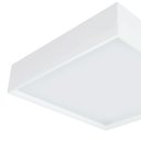 Ver imagem 2 de Luminária Plafon Sobrepor Branco para Sala Cozinha 25x25cm 2xe27