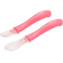 Ver imagem 2 de Kit Colheres de Silicone 2 Peças Talheres para Introdução Alimentar Bebê Buba