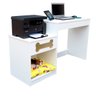 Escrivaninha Mesa Computador com Cama Pet Cães e Gatos Duke:branco - 5