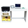 Escrivaninha Mesa Computador com Cama Pet Cães e Gatos Duke:branco - 3