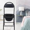 Cadeira Banho Banheiro Aço Inox Vaso Sanitario Dobravel Idoso Deficiente Cadeirante Multiuso Suporte - 7