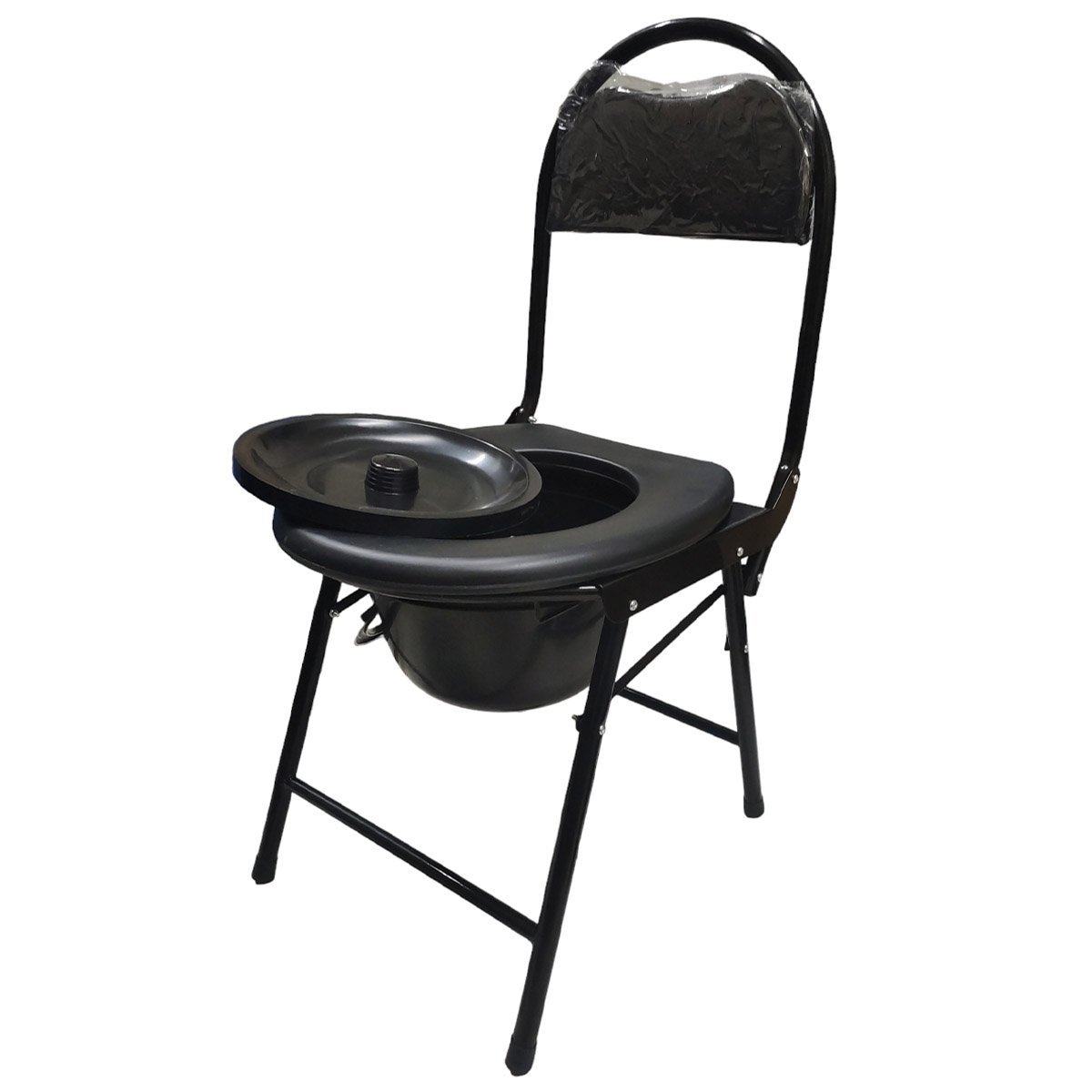 Cadeira Banho Banheiro Aço Inox Vaso Sanitario Dobravel Idoso Deficiente Cadeirante Multiuso Suporte