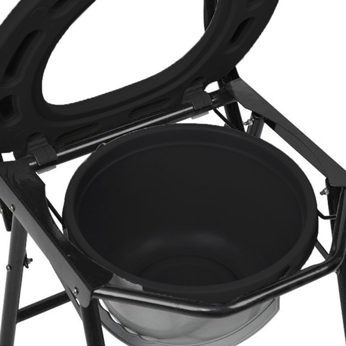 Cadeira Banho Banheiro Aço Inox Vaso Sanitario Dobravel Idoso Deficiente Cadeirante Multiuso Suporte - 8