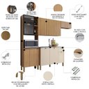 Ver imagem 3 de Cozinha Compacta Balcão com Pia 120cm Laura Plus Freijó/soft Z06 - Mpozenato