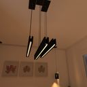 Ver mais imagens de Pendente Retangular Yeats Slim Preto A1