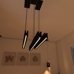 Pendente Retangular Yeats Slim Preto A1 - 8