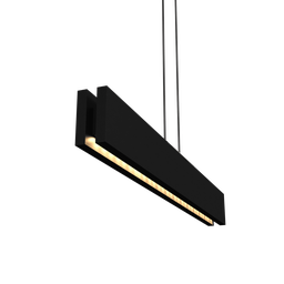 Pendente Retangular Yeats Slim Preto A1 - 1