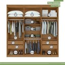 Ver imagem 4 de Guarda-roupa Lopas Alonzo 6 Portas 4 Gavetas