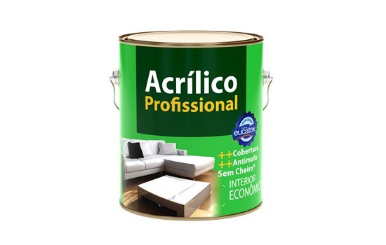 Tinta Acrílica Profissional Eucatex Antimofo - 3,6l Branco