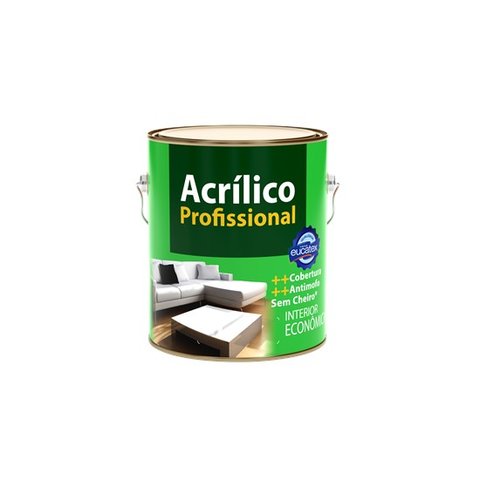 Tinta Acrílica Profissional Eucatex Antimofo - 3,6l Branco