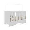 Berço Mini Cama 3 em 1 Sloan Branco Acetinado Atóxico - Móveis Estrela - 2