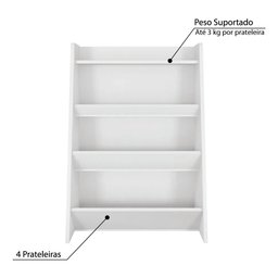 Estante Infantil Porta Brinquedos Teco - Branco - 3