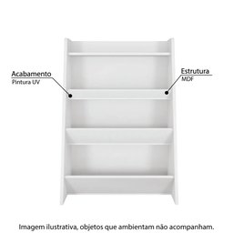 Estante Infantil Porta Brinquedos Teco - Branco - 2