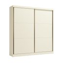 Ver imagem 2 de Guarda-Roupas 2 Portas de Correr Dupla Face Reversível 6 Gavetas Marrom Off White/Canela