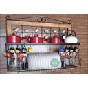 Ver imagem 1 de Paneleiro Escorredor de 1m com Ferro e Madeira Rústica Artesanal