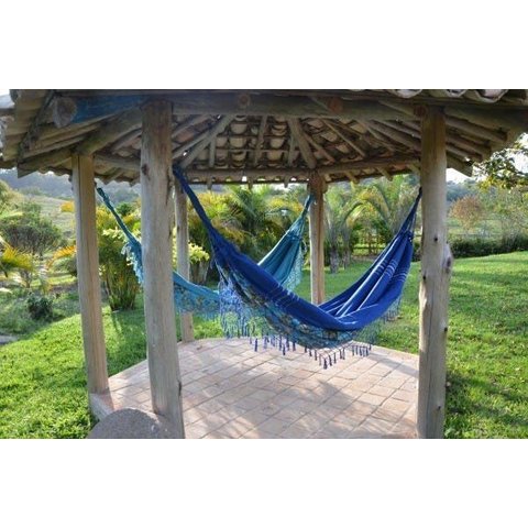 Rede de Descanso Azul Artesanal