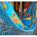 Ver imagem 3 de Rede de Descanso Azul Artesanal