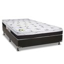 Ver imagem 1 de Cama Box Casal: Colchão Anatômico Luckspuma D33/AG65 Aspen 50 + Base CRC Suede Black(138x188)