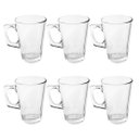 Ver imagem 4 de Jogo com 6 Xícaras 230ml Grande Cappuccino Alça Quadrada