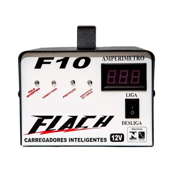 Carregador de Bateria com Aux. De Partida e Display - F10