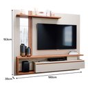 Ver mais imagens de Painel para TV até 60 Polegadas Treviso 100% MDF com 1 Porta Permóbili Off White/Nature