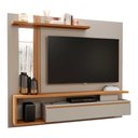 Ver imagem 1 de Painel para TV até 60 Polegadas Treviso 100% MDF com 1 Porta Permóbili Off White/Nature
