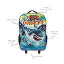 Ver imagem 4 de Kit Completo Mochila Infantil Escolar Rodinha Tubarão