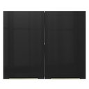 Ver imagem 7 de Armário Aéreo Madesa Lux 80 cm 2 Portas Branco/Preto