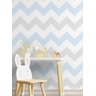 Papel de Parede Chevron Mod - 130 Azul Claro e Cinza-60x300cm - 3