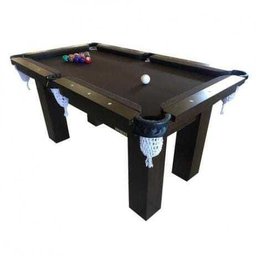 Mesa de Sinuca Bilhar Snooker - Base Ultra Rm4 - Marrom Chocolate - Bilhares Engers - 2