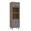 Ver imagem 1 de Paneleiro Torre Quente 70cm 3 Portas com Espaço para Forno e Micro-ondas Aspen Luciane Móveis