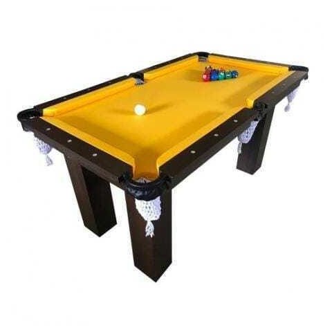 Mesa de Sinuca Bilhar Snooker - Base Ultra Rm4 - Tecido Amarelo - Bilhares Engers