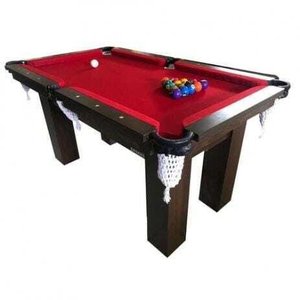 Mesa de Sinuca Bilhar Snooker - Base Ultra Rm4 - Tecido Vermelho - Bilhares Engers