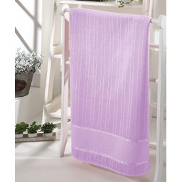 Toalha de Banho para Bordar (lilás) - 1