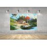 Quadro Pintura Paisagem Óleo Sobre Tela 3011: 120cm (A) x 190cm (L) - 4