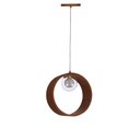 Ver imagem 1 de Pendente Madeira Redondo Slim 25 Cm:mel