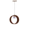Pendente Madeira Redondo Slim 25 Cm:mel - 1