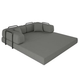 Sofá Cama Colchão Casal Compactair Confortável Sala Balaqui - 10