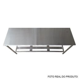 Mesa Aço Inox Profissional 160x60x90cm Loja Da Cozinha - 4