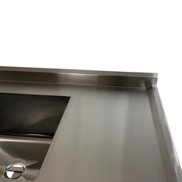 Pia Aço Inox Industrial 130x60x90 Cm Cuba Centralizada Loja da Cozinha - 5