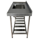 Ver imagem 7 de Pia Aço Inox Industrial 130x60x90 Cm Cuba Centralizada Loja da Cozinha