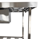 Ver mais imagens de Pia Aço Inox Industrial 130x60x90 Cm Cuba Centralizada Loja da Cozinha
