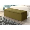 Ver imagem 2 de Calçadeira Baú Vitoria 100 cm Suede Amarelo