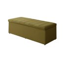 Ver imagem 1 de Calçadeira Baú Vitoria 100 cm Suede Amarelo