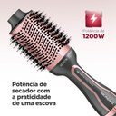 Ver imagem 3 de Escova Secadora Mondial Grey Rose 1200w - Cerdas Mistas